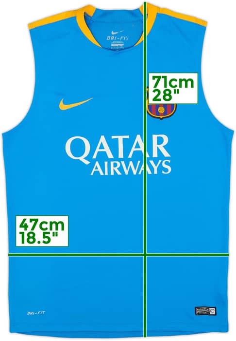 2015-16 Barcelona Nike Training Vest - 7/10 - (M)
