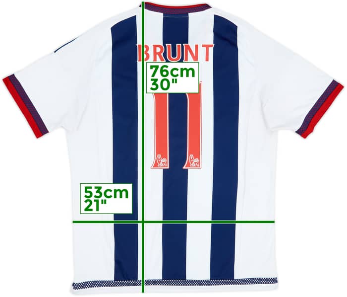 2015-16 West Brom Home Shirt Brunt #11 - 6/10 - (L)