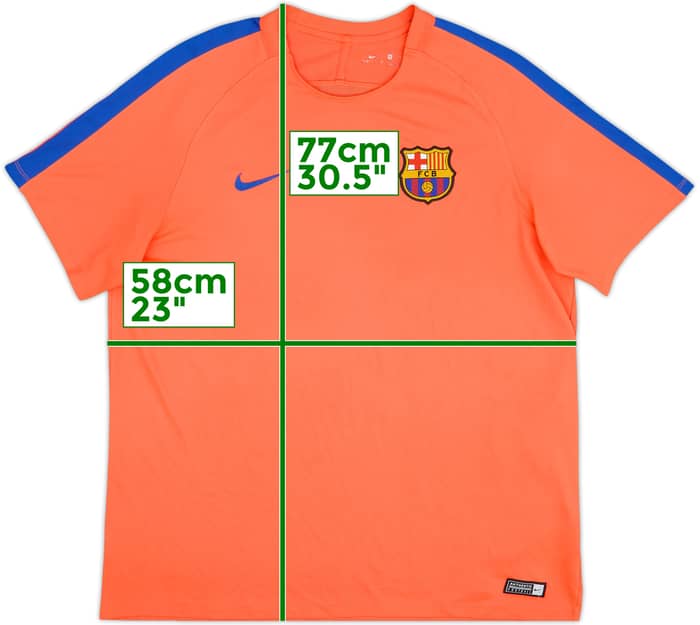 2016-17 Barcelona Nike Training Shirt - 8/10 - (XL)