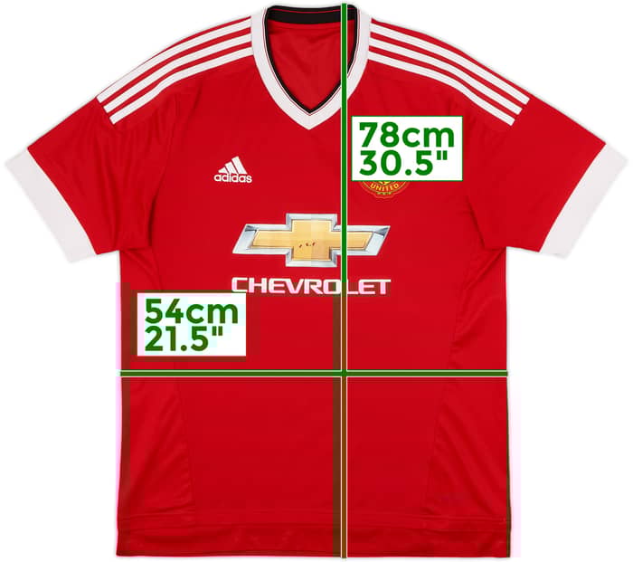2015-16 Manchester United Home Shirt - 5/10 - (L)