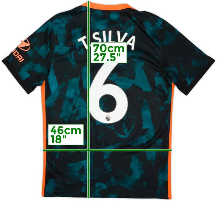 2021-22 Chelsea Third Shirt T.Silva #6 - 6/10 - (M)