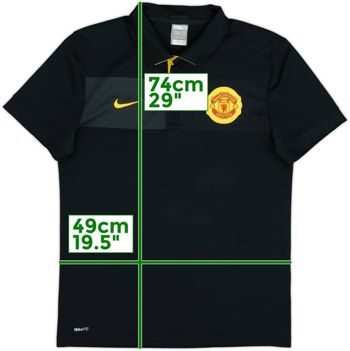 2009-10 Manchester United Nike Polo Shirt - 9/10 - (M)
