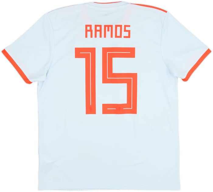 2018-19 Spain Away Shirt Ramos #15 - 10/10 - (L)