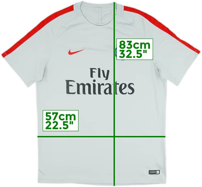 2017-18 Paris Saint-Germain Nike Training Shirt - 8/10 - (XL)