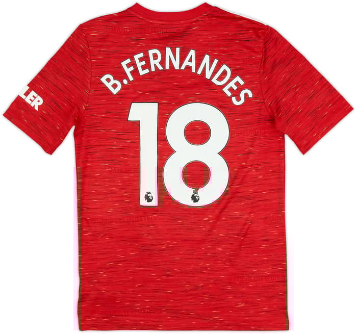 2020-21 Manchester United Home Shirt B.Fernandes #18 - 5/10 - (XL.Boys)