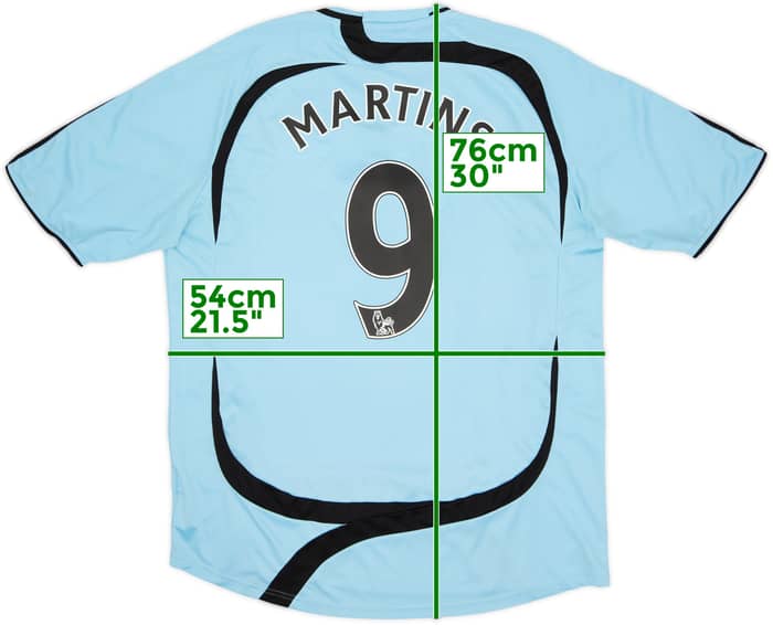 2007-08 Newcastle Away Shirt Martins #9 - 7/10 - (L)