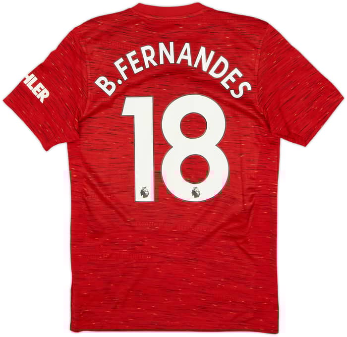 2020-21 Manchester United Home Shirt B.Fernandes #18 - 6/10 - (S)