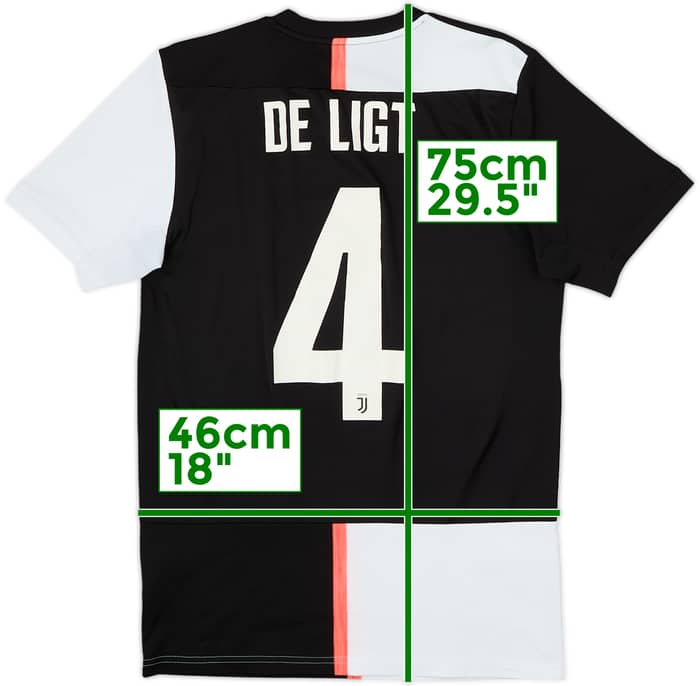 2019-20 Juventus Home Shirt De Ligt #4 - 6/10 - (S)