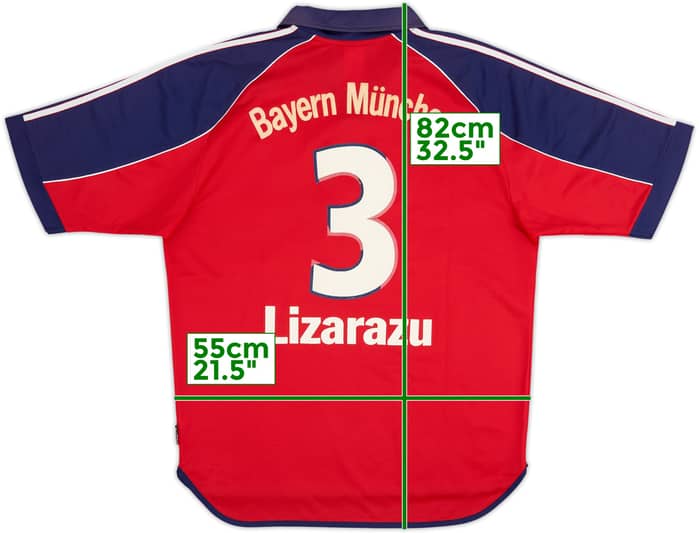 1999-01 Bayern Múnich Camiseta Local Lizarazu #3 - 5/10 - (L)