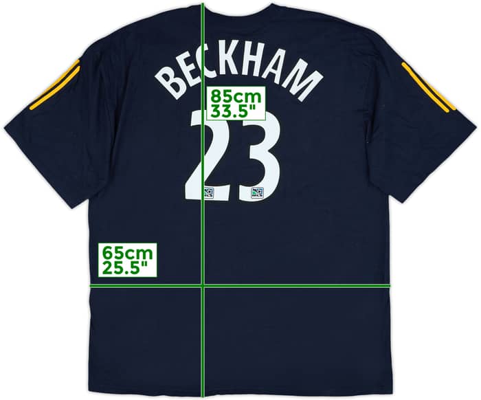 2007-08 LA Galaxy adidas Cotton Tee Beckham #23 (XXL)