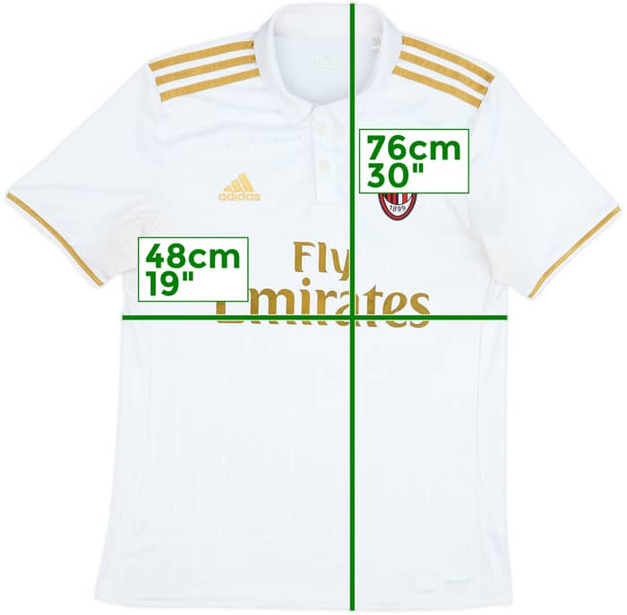 2016-17 AC Milan Away Shirt - 7/10 - (M)