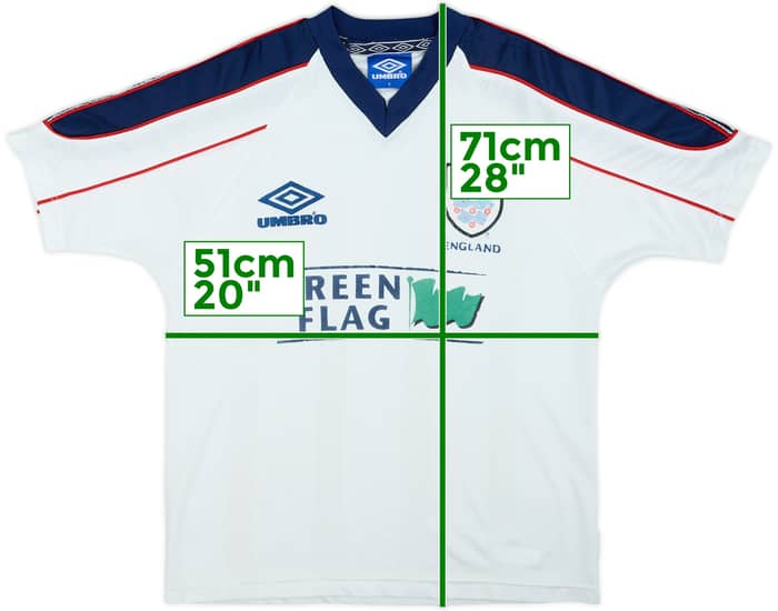 1998-00 England Umbro Training Shirt - 5/10 - (Y)
