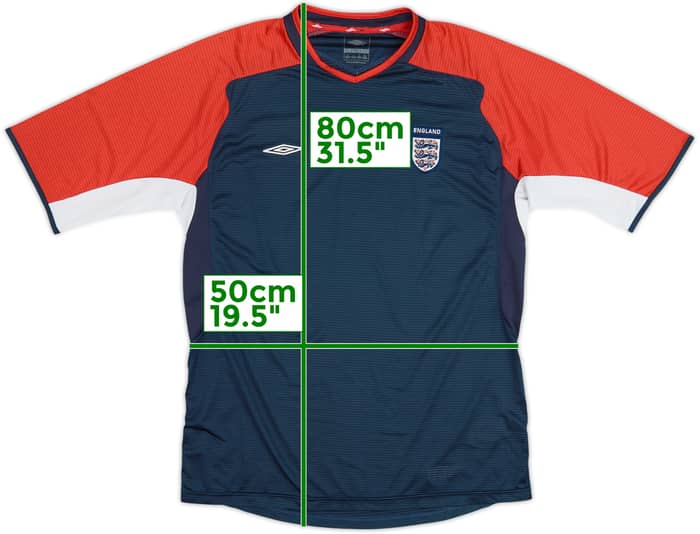2004-06 Inglaterra Umbro Camiseta de Entrenamiento - 8/10 - (L)
