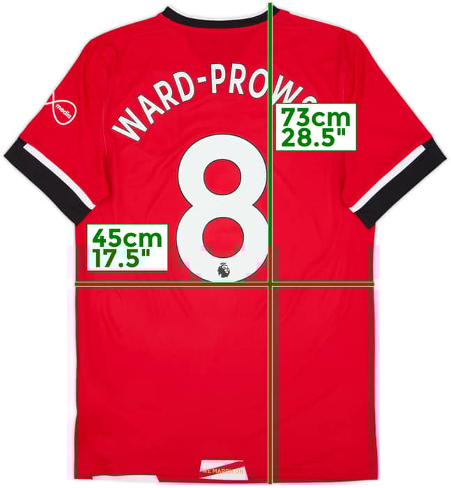 2020-21 Southampton Home Shirt Ward-Prowse #8 - 9/10 - (S)