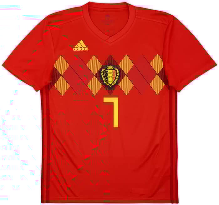 2018-19 Belgium Home Shirt De Bruyne #7 - 8/10 - (S)