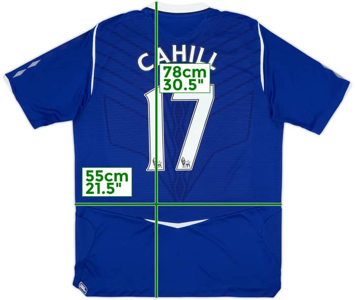 2008-09 Everton Home Shirt Cahill #17 - 8/10 - (L)