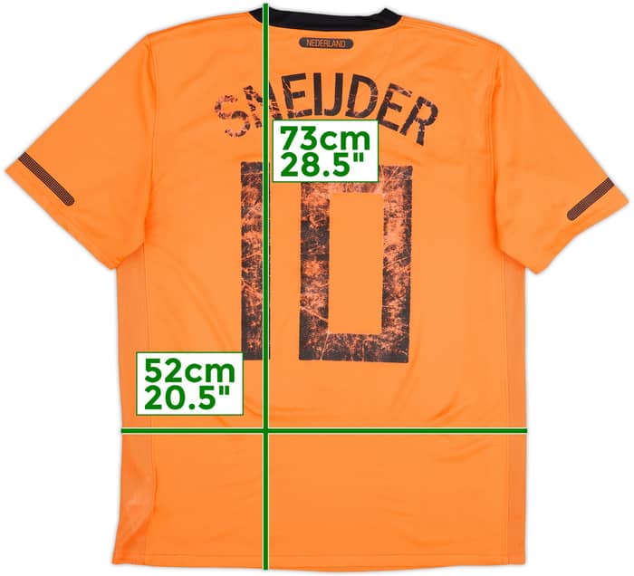 2010-11 Netherlands Home Shirt Sneijder #10 - 4/10 - (M)