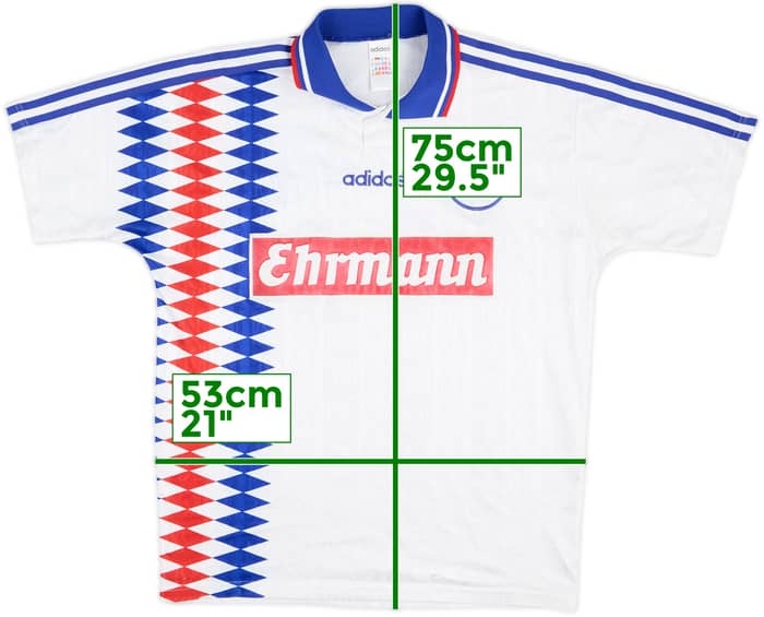 1995-96 Karlsruhe Camiseta Local - 8/10 - (M)