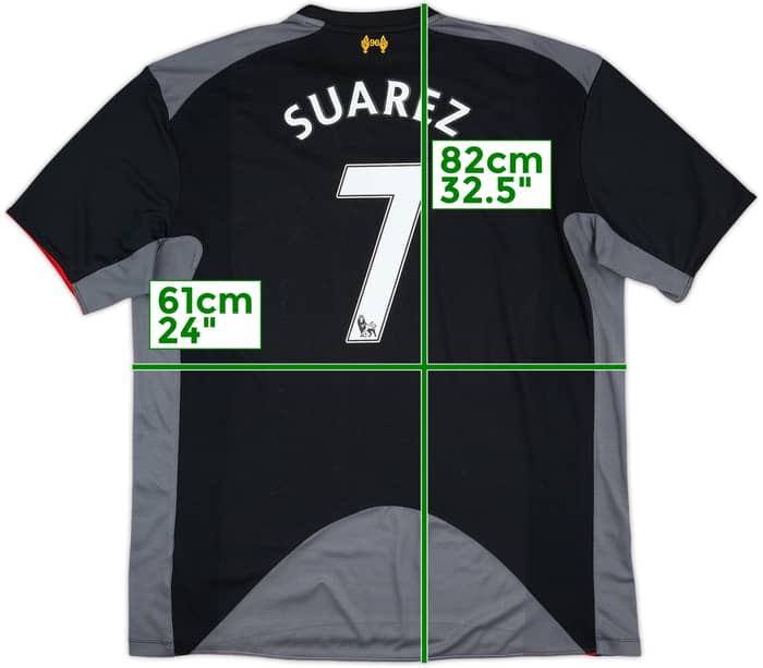 2012-13 Liverpool Away Shirt Suarez #7 - 7/10 - (3XL)