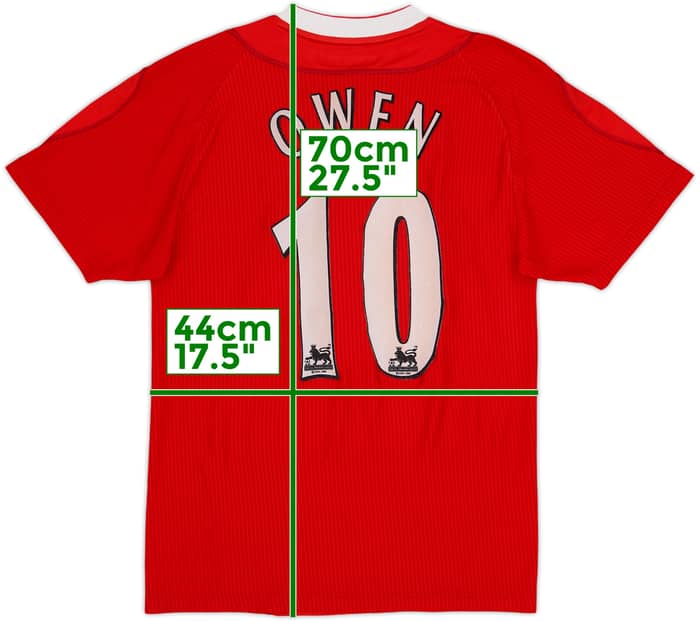 2002-04 Liverpool Home Shirt Owen #10 - 7/10 - (XS)
