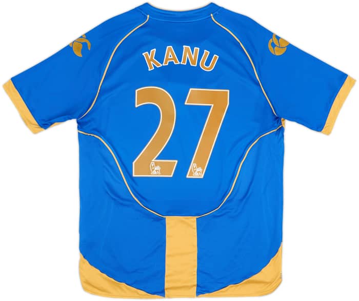 2008-09 Portsmouth Home Shirt Kanu #27 - 6/10 - (L)