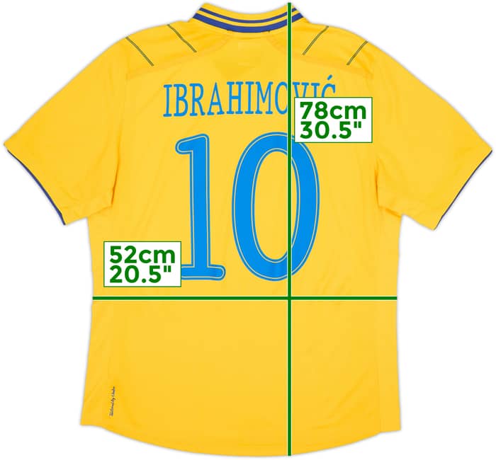 2012-13 Sweden Home Shirt Ibrahimovic #10 - 10/10 - (L)