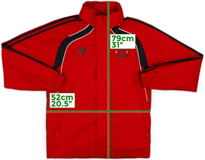2010-11 Liverpool adidas Hooded Track Jacket - 7/10 - (S)