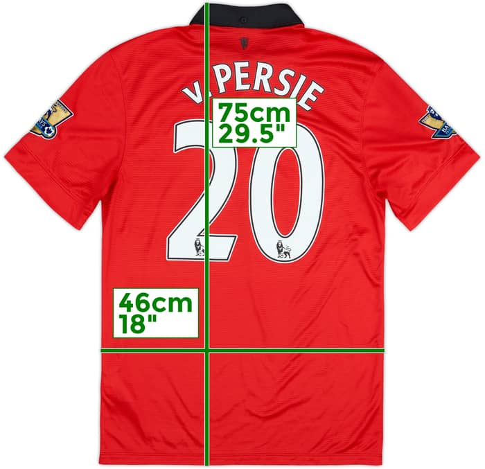 2013-14 Manchester United Home Shirt v.Persie #20 - 6/10 - (S)