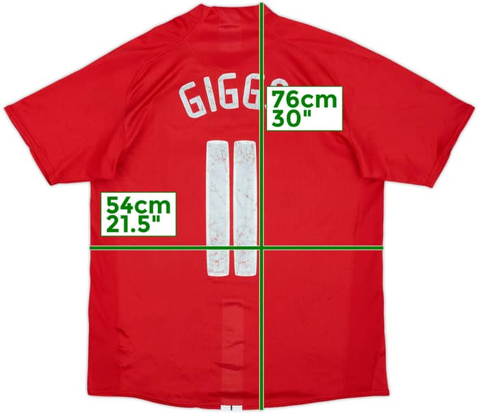 2007-09 Manchester United Home Shirt Giggs #11 - 4/10 - (L)