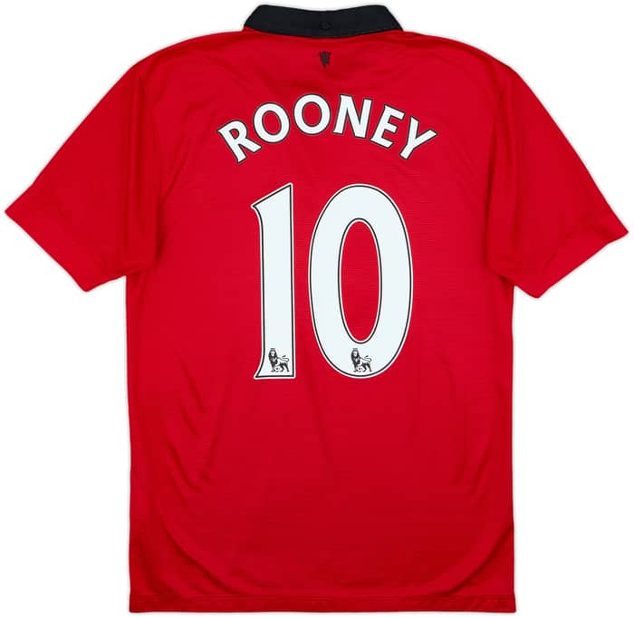 2013-14 Manchester United Home Shirt Rooney #10 - 8/10 - (S)