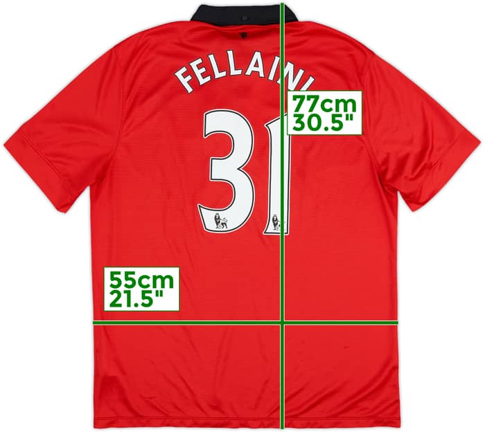 2013-14 Manchester United Home Shirt Fellaini #31 - 6/10 - (XL)
