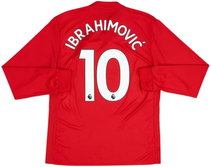 2017-18 Manchester United Home Shirt Ibrahimovic #10 - 6/10 - (M)