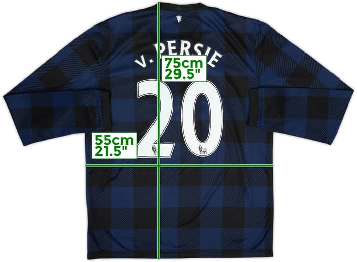 2013-14 Manchester United Away L/S Shirt v.Persie #20 - 8/10 - (L)