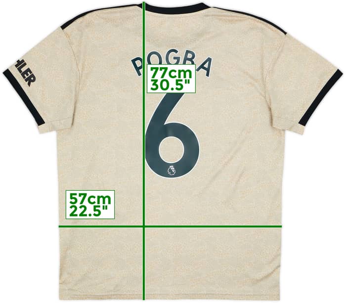 2019-20 Manchester United Away Shirt Pogba #6 - 8/10 - (XL)