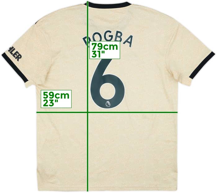 2019-20 Manchester United Away Shirt Pogba #6 - 8/10 - (XL)