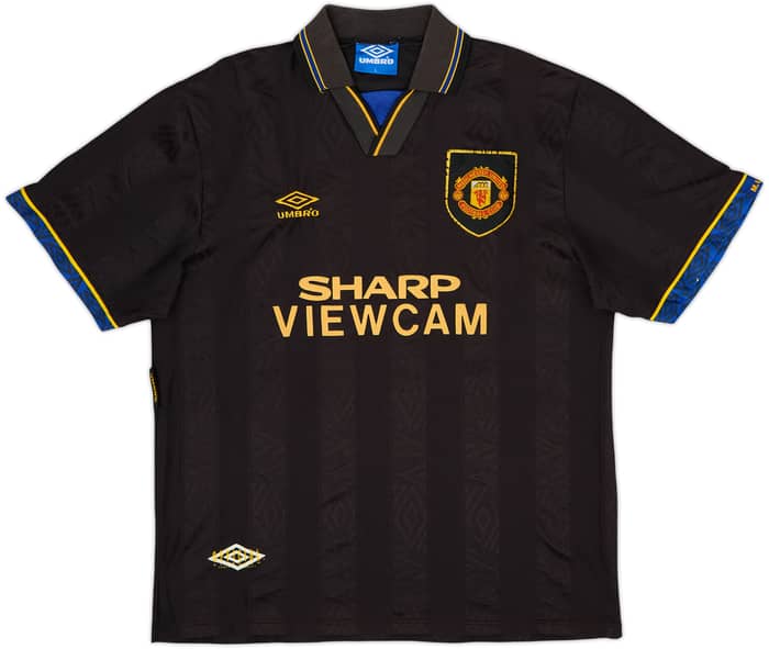 1993-95 Manchester United Away Shirt Cantona #7 - 7/10 - (L)