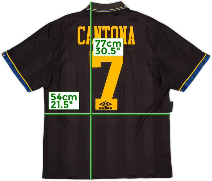 1993-95 Manchester United Away Shirt Cantona #7 - 7/10 - (L)