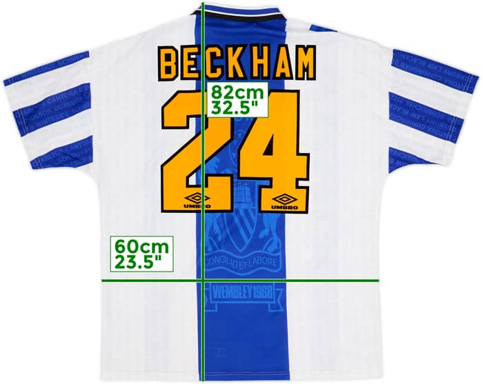 1994-96 Manchester United Third Shirt Beckham #24 - 6/10 - (XL)