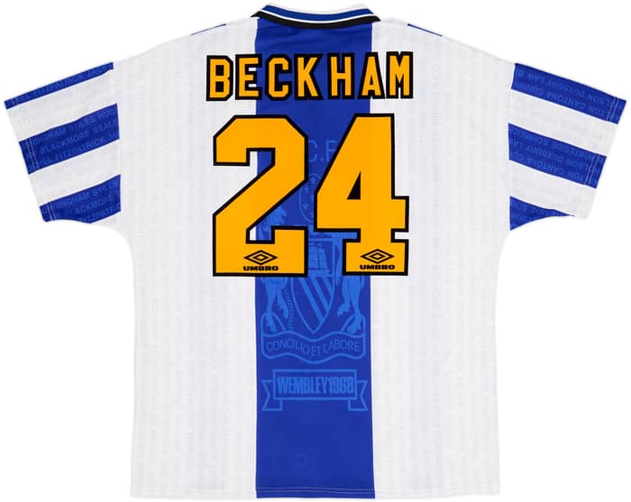 1994-96 Manchester United Third Shirt Beckham #24 - 9/10 - (XL)