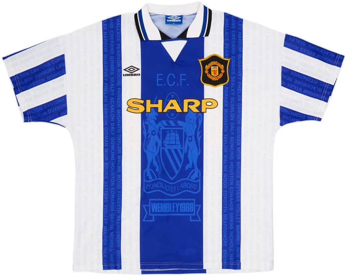 1994-96 Manchester United Third Shirt Beckham #24 - 9/10 - (XL)