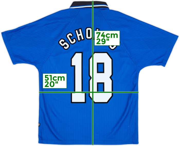 1996-98 Manchester United Third Shirt Scholes #18 - 8/10 - (M)