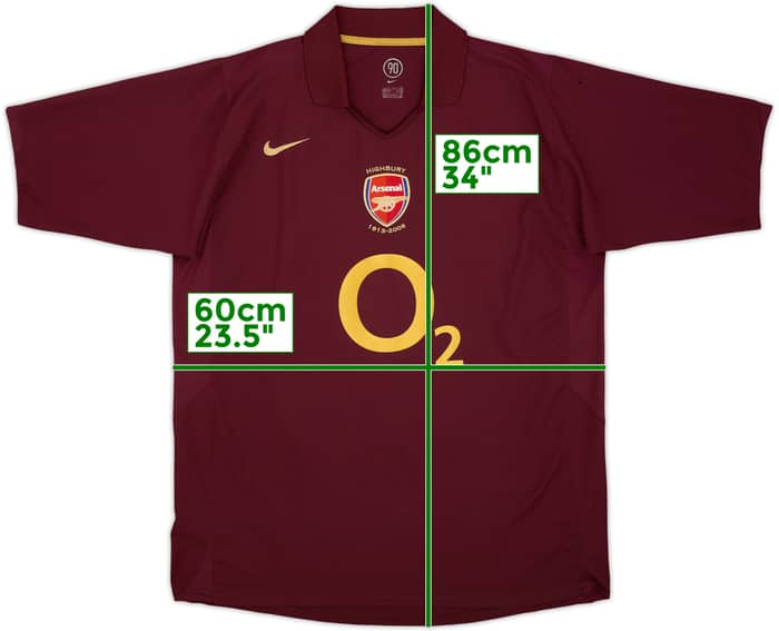 2005-06 Arsenal Home Shirt - 5/10 - (XL)