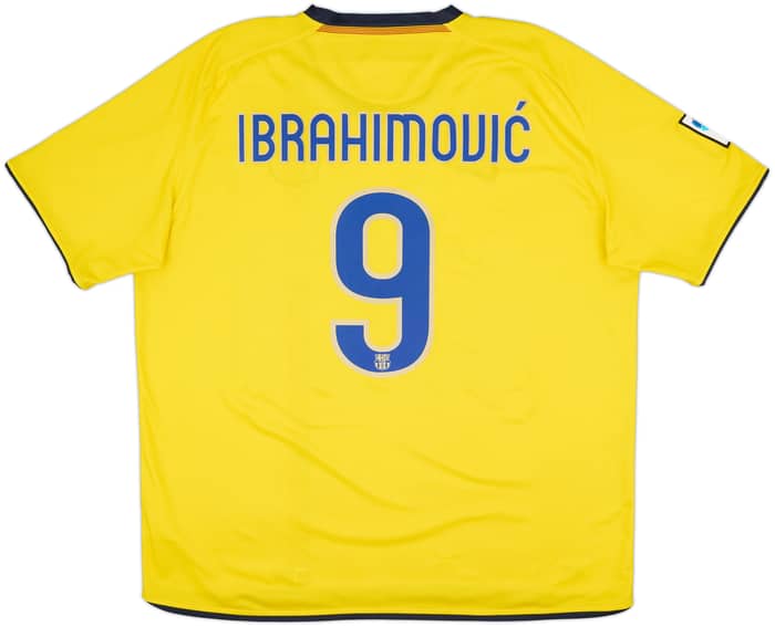 2008-10 Barcelona Away Shirt Ibrahimovic #9 - 7/10 - (XXL)