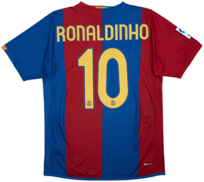 2006-07 Barcelona Camiseta Titular Ronaldinho #10 - 9/10 - (S)