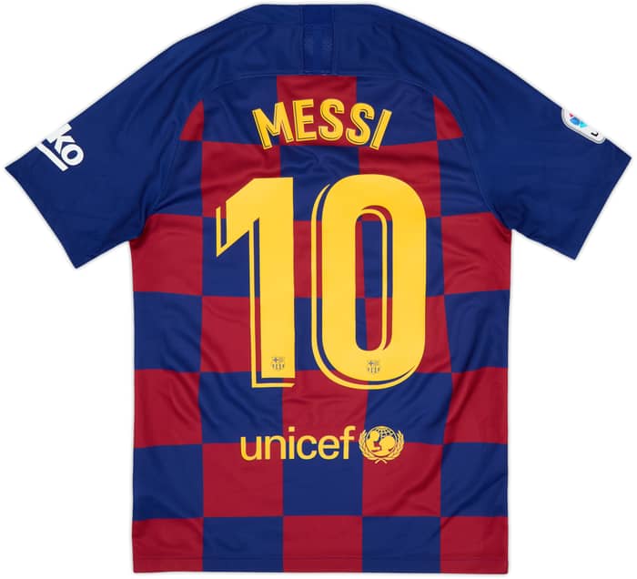2019-20 Barcelona Home Shirt Messi #10 - 9/10 - (S)