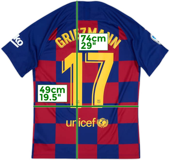 2019-20 Barcelona Home Shirt Griezmann #17 - 9/10 - (M)