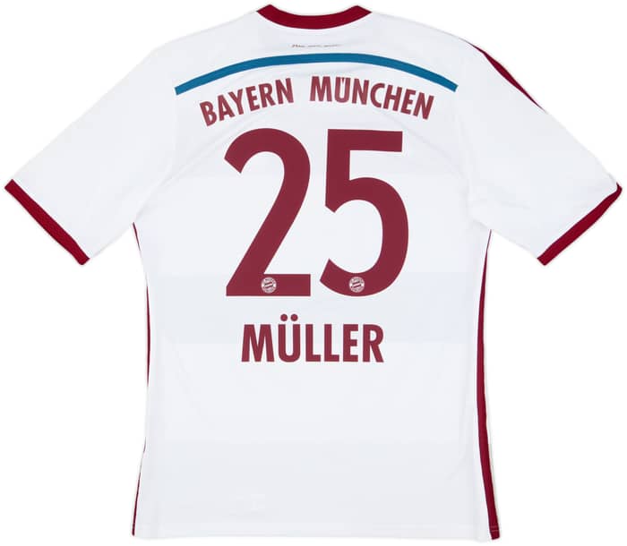 2014-15 Bayern Munich Away Shirt Muller #25 - 7/10 - (M)