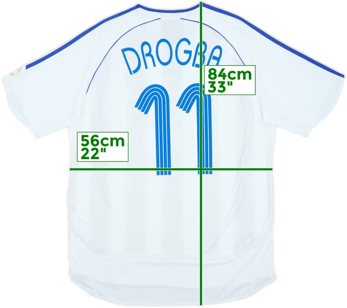 2006-07 Chelsea Away Shirt Drogba #11 - 7/10 - (L)
