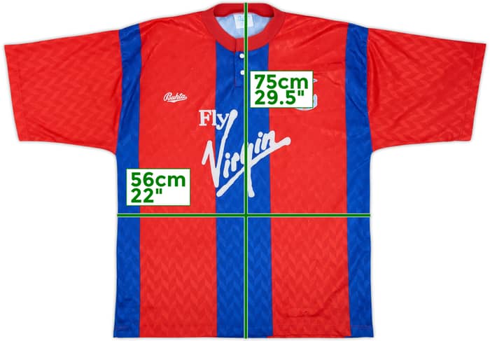 1990-91 Crystal Palace Home Shirt - 8/10 - (M)