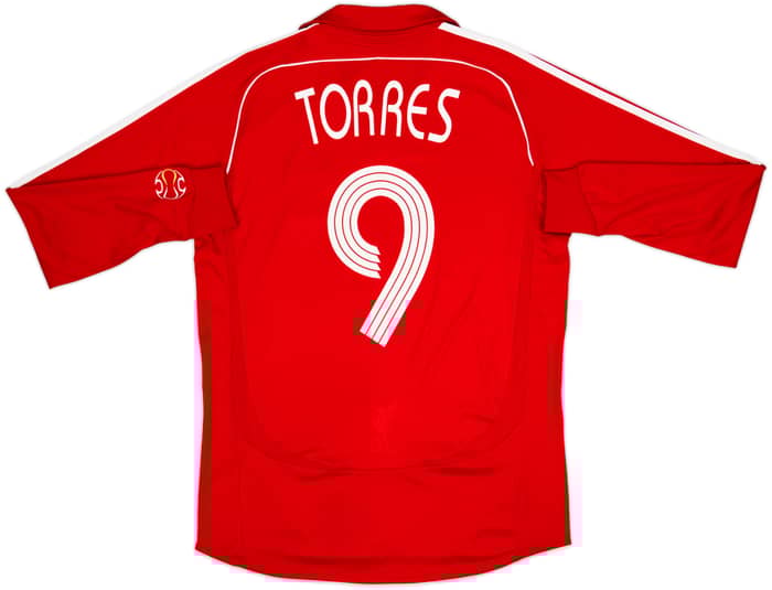 2006-08 Liverpool Home L/S Shirt Torres #9 - 6/10 - (M)